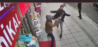 Son dakika haber | Caddede tekme ve yumruklu kavga kamerada