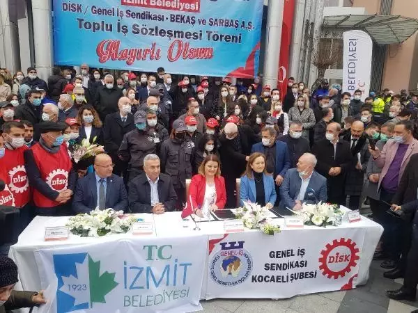 İzmit Belediyesi'nde toplu iş sözleşmesi imzalandı İzmit Belediyesi'nde toplu iş sözleşmesi imzalandı