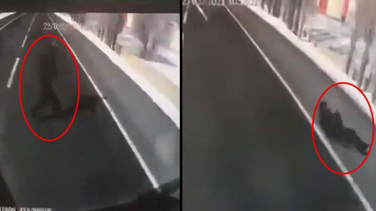 Kaza anı saniye saniye kamerada! Çarpmanın etkisiyle metrelerce sürüklenen adam hayatını kaybetti