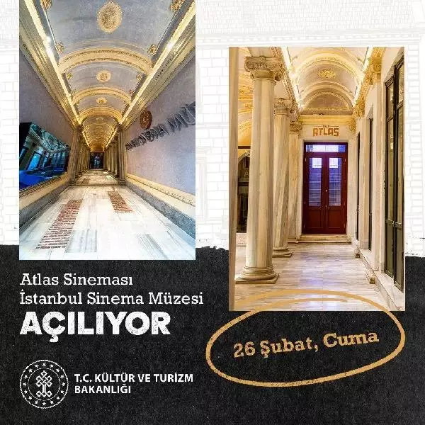 Restorasyonu tamamlanan tarihi Atlas Sineması kapılarını açacak Restorasyonu tamamlanan tarihi Atlas Sineması kapılarını açacak