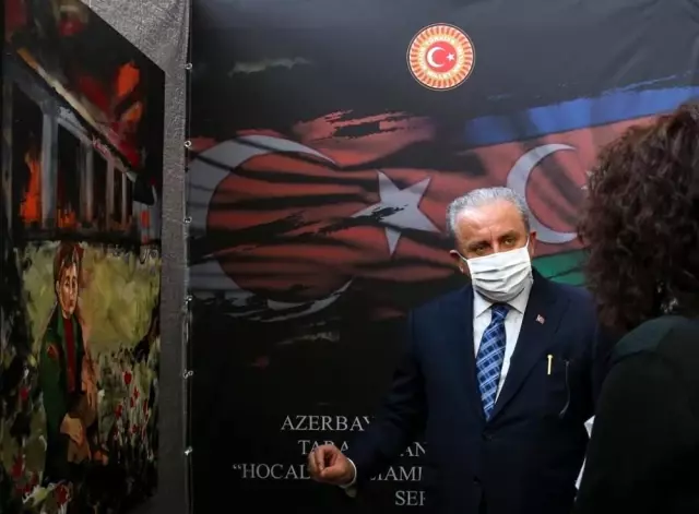 Şentop, 'Hocalı Katliamı'nın 29. Yıl Dönümü Fotoğraf ve Resim Sergisi'ni gezdi (2) Şentop, 'Hocalı Katliamı'nın 29. Yıl Dönümü Fotoğraf ve Resim Sergisi'ni gezdi (2)