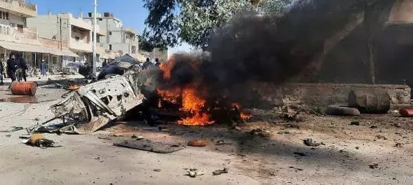 Resulayn'da pazar yerinde patlama: 2 ölü, 7 yaralı Resulayn'da pazar yerinde patlama: 2 ölü, 7 yaralı