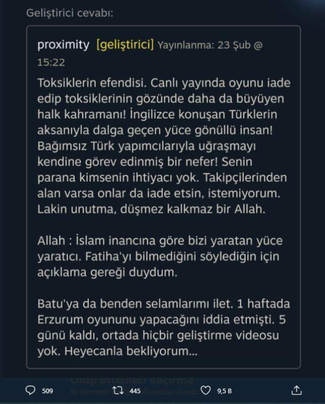 Twitch yayıncısı Jahrein'in, Erzurum oyunu hakkındaki söylemleri tartışmaya yol açtı