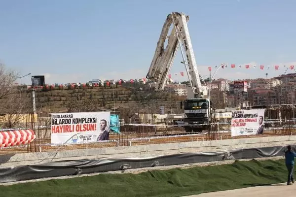 Ankara'da 'Uluslararası Bilardo Kompleksi'nin temeli atıldı Ankara'da 'Uluslararası Bilardo Kompleksi'nin temeli atıldı