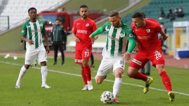 Konyaspor drew 0-0 against Gaziantep FK, which it hosted