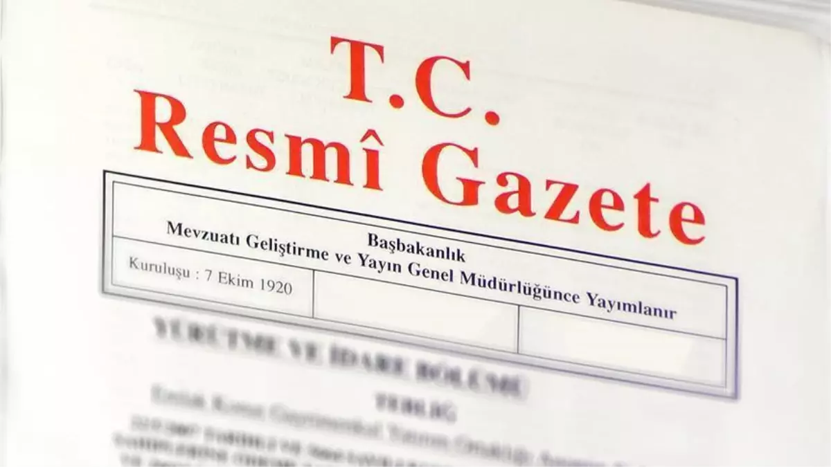 Resmi Gazete bugünün kararları neler? 26 Şubat Cuma Resmi Gazete'de yayımlandı!