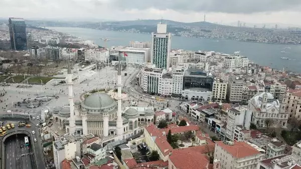 Taksim Meydanı'nda inşaatı süren caminin yüzde 99'u tamamlandı Taksim Meydanı'nda inşaatı süren caminin yüzde 99'u tamamlandı