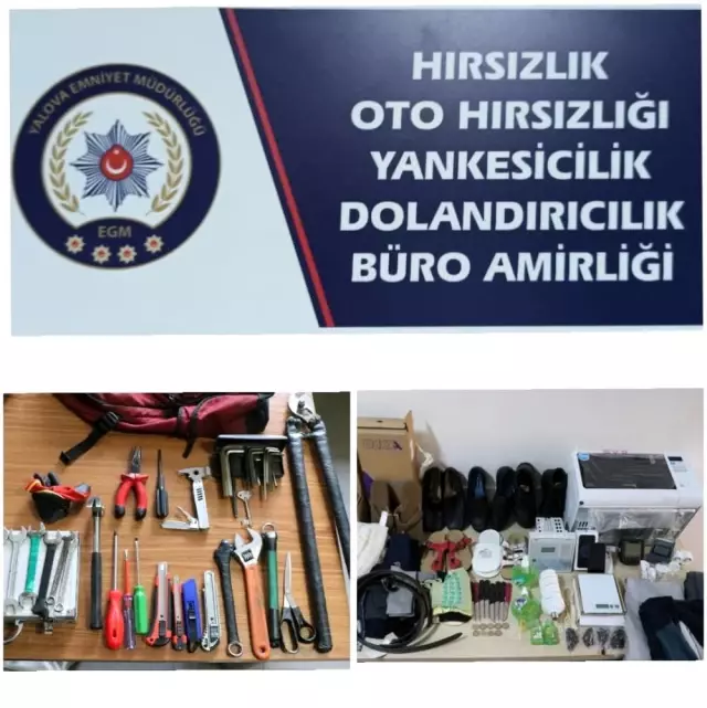 Yalova'da 2 hırsızlık zanlısı yakalandı Yalova'da 2 hırsızlık zanlısı yakalandı