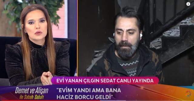 Yangında küle dönen evine haciz gelen Çılgın Sedat'a Demet Akalın'dan büyük destek Yangında küle dönen evine haciz gelen Çılgın Sedat'a Demet Akalın'dan büyük destek