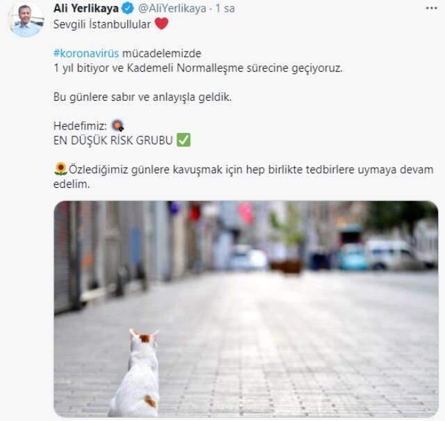 İstanbul Valisi Yerlikaya'dan normalleşme açıklaması: Hedefimiz, en düşük risk grubu İstanbul Valisi Yerlikaya'dan normalleşme açıklaması: Hedefimiz, en düşük risk grubu