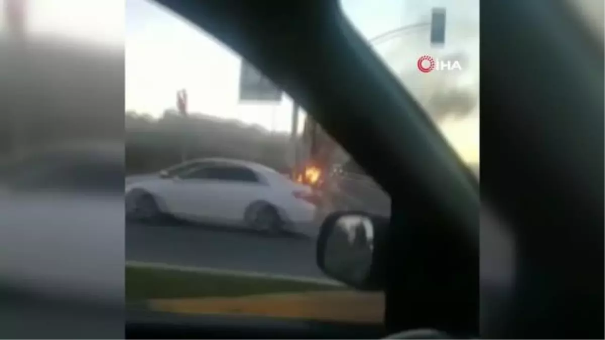 Son dakika! Takla atan araçta yanarak öldü