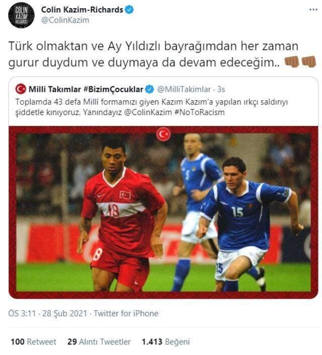 Derby Country'de forma giyen Colin Kazım Richards sosyal medyada ırkçı saldırılara maruz kaldı