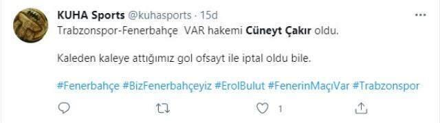 Fenerbahçe-Trabzonspor maçının VAR hakemi Cüneyt Çakır oldu Fenerbahçe-Trabzonspor maçının VAR hakemi Cüneyt Çakır oldu