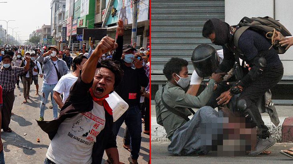 Myanmar'daki darbe karşıtı protestolara müdahalede en az 18 kişi hayatını kaybetti