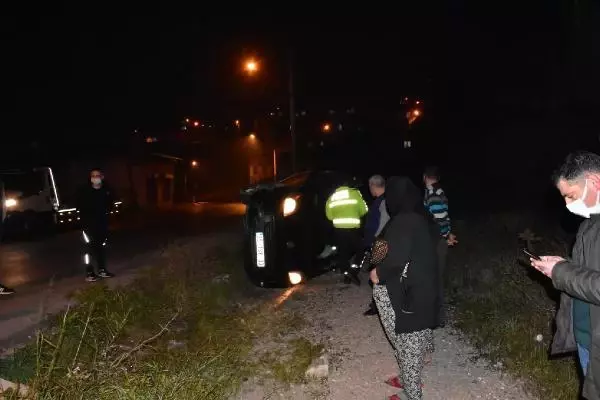 Takla atan araçtan 'emniyet kemeri' sayesinde burnu bile kanamadan çıktı Takla atan araçtan 'emniyet kemeri' sayesinde burnu bile kanamadan çıktı