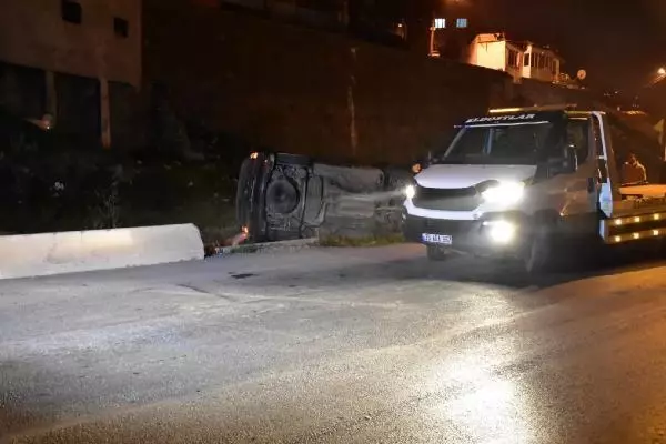 Takla atan araçtan 'emniyet kemeri' sayesinde burnu bile kanamadan çıktı Takla atan araçtan 'emniyet kemeri' sayesinde burnu bile kanamadan çıktı
