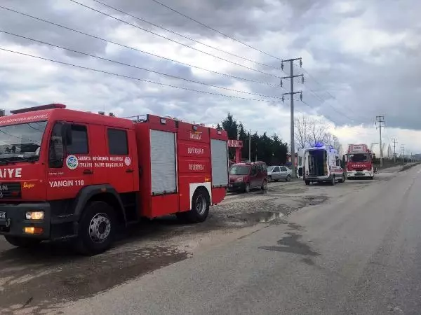 Yangını söndürmek isterken dumandan etkilendi Yangını söndürmek isterken dumandan etkilendi