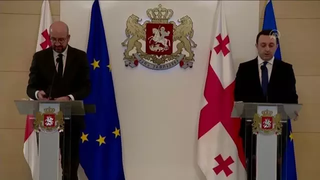 AB Konseyi Başkanı Charles Michel: 'AB, Gürcistan'ın toprak bütünlüğünü destekliyor' AB Konseyi Başkanı Charles Michel: 'AB, Gürcistan'ın toprak bütünlüğünü destekliyor'