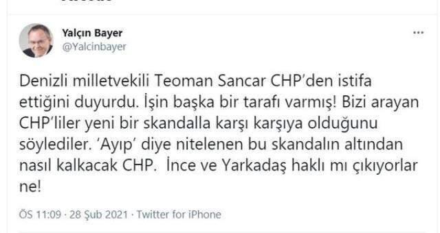 CHP'li Sancar'ın istifası ortalığı karıştırdı! Partide yeni skandal iddiaları art arda geldi