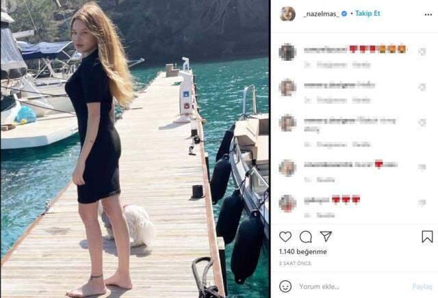 Eşi farkında olmadan paylaştı! Naz Elmas'ın iç çamaşırsız denize girdi Eşi farkında olmadan paylaştı! Naz Elmas'ın iç çamaşırsız denize girdi
