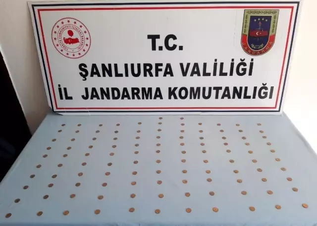 Şanlıurfa'da 110 altın sikke ele geçirildi Şanlıurfa'da 110 altın sikke ele geçirildi