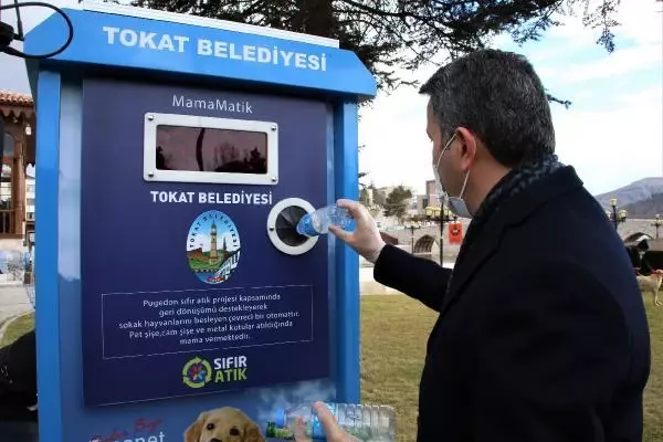Tokat'ta, sokak hayvanları için parklara 'mamamatik' konuldu Tokat'ta, sokak hayvanları için parklara 'mamamatik' konuldu
