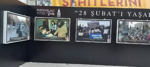 Beyoğlu'nda '28 Şubat'ı yaşadım 28 Şubat'ın farkındayım' fotoğraf sergisi açıldı Beyoğlu'nda '28 Şubat'ı yaşadım 28 Şubat'ın farkındayım' fotoğraf sergisi açıldı
