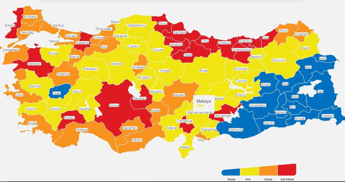Bursa hangi risk grubunda, renk kodu ne? Bursa'da okullar, kafeler, restoranlar, mekanlar açıldı mı? Bursa'da hafta içi, hafta sonu yasağı kalktımı?