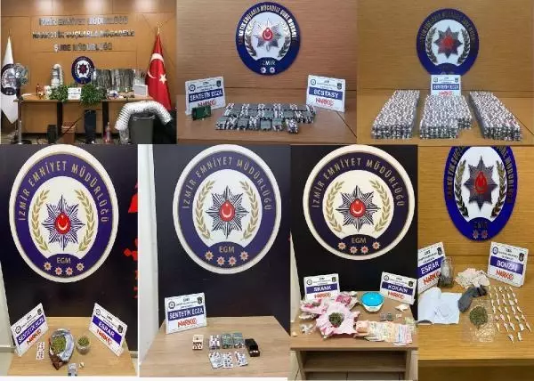 İzmir'de, 1 haftada uyuşturucu operasyonlarına 15 tutuklama İzmir'de, 1 haftada uyuşturucu operasyonlarına 15 tutuklama