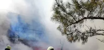 Kaynak yapılırken sıçrayan kıvılcım, 1 dönüm ormanlık alanını yaktı