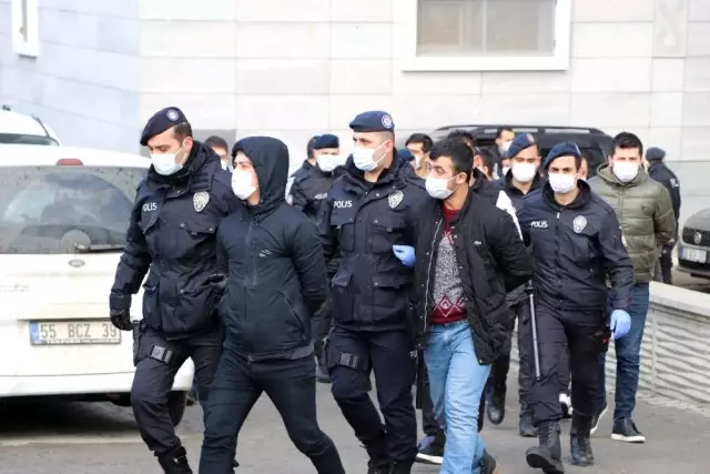 Samsun merkezli organize suç örgütü operasyonunda gözaltına alınan 31 şüpheli adliyede Samsun merkezli organize suç örgütü operasyonunda gözaltına alınan 31 şüpheli adliyede
