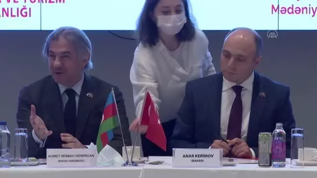 Azerbaycan Kültür Bakanı Kerimov, Türk yapımcılarla bir araya geldi Azerbaycan Kültür Bakanı Kerimov, Türk yapımcılarla bir araya geldi