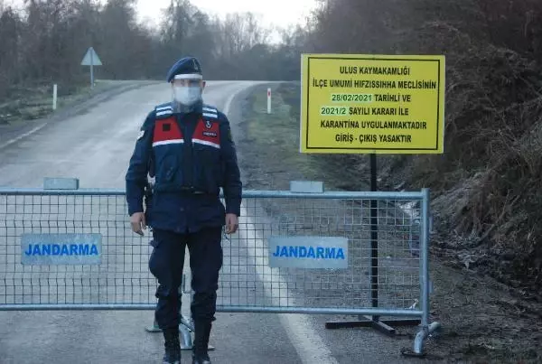 Bartın'da 3 köy karantinaya alındı Bartın'da 3 köy karantinaya alındı
