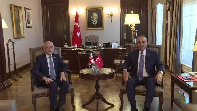 Çavuşoğlu, Gürcistan Dışişleri Bakanı Zalkaliani ile görüştü Çavuşoğlu, Gürcistan Dışişleri Bakanı Zalkaliani ile görüştü