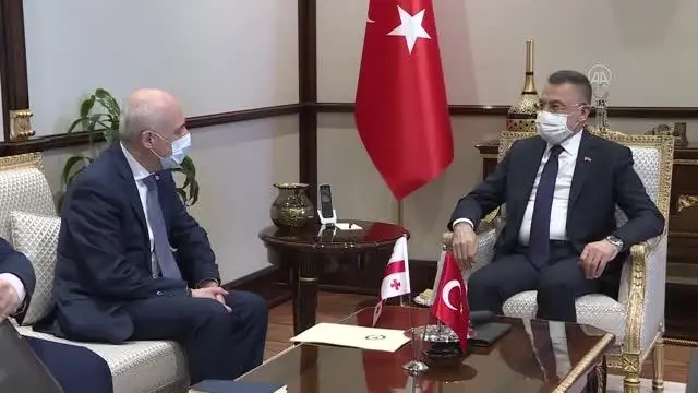 Cumhurbaşkanı Yardımcısı Oktay, Gürcistan Dışişleri Bakanı Zalkaliani'yi kabul etti Cumhurbaşkanı Yardımcısı Oktay, Gürcistan Dışişleri Bakanı Zalkaliani'yi kabul etti