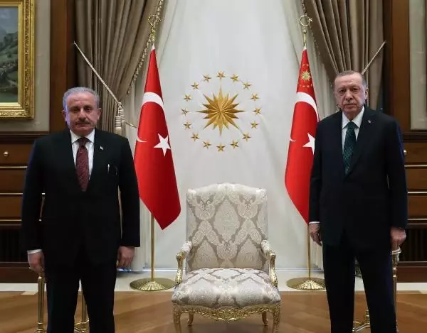 Cumhurbaşkanı Erdoğan, TBMM Başkanı Şentop ile görüştü Cumhurbaşkanı Erdoğan, TBMM Başkanı Şentop ile görüştü