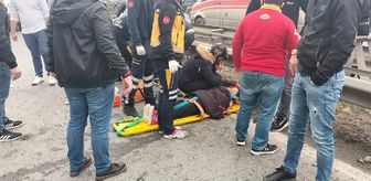 Esenyurt TEM Bağlantı yolunda kaza (1)