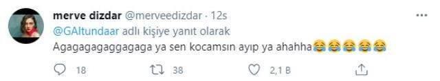 Oyuncu Merve Dizdar'dan kendisini tiye alan eşi Gürhan Altundaşar'a cevap: Sen kocamsın ayıp Oyuncu Merve Dizdar'dan kendisini tiye alan eşi Gürhan Altundaşar'a cevap: Sen kocamsın ayıp