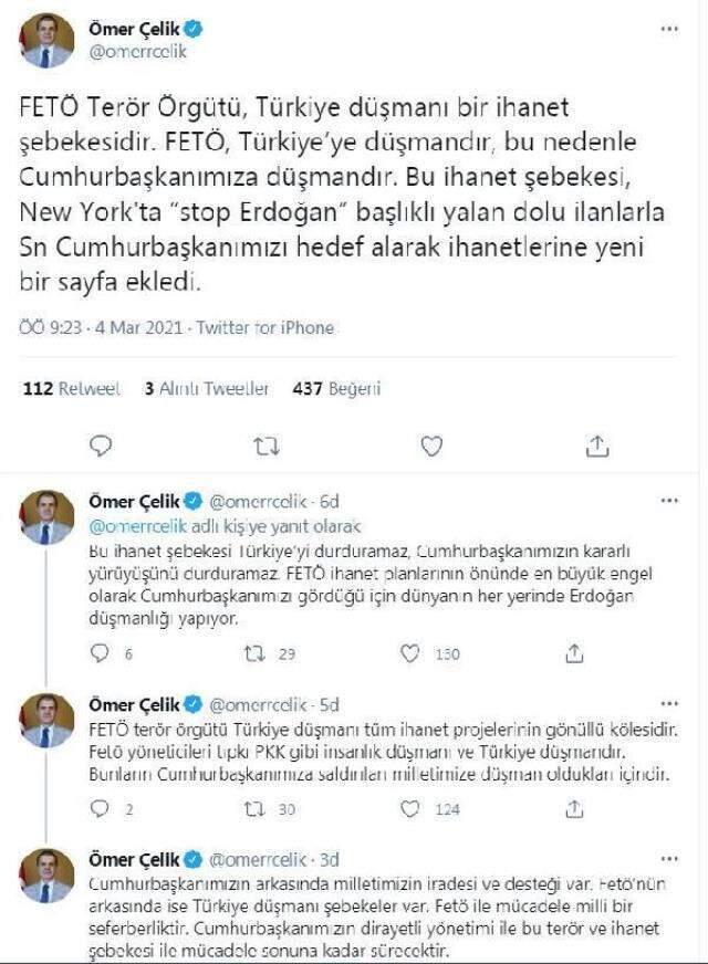 AK Parti Sözcüsü Çelik: 'FETÖ terör örgütü, Türkiye düşmanı bir ihanet şebekesidir' AK Parti Sözcüsü Çelik: 'FETÖ terör örgütü, Türkiye düşmanı bir ihanet şebekesidir'