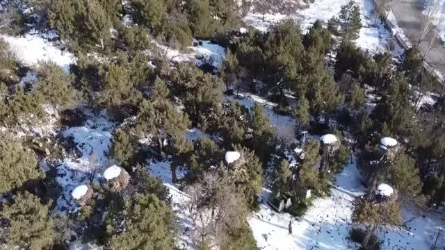 Beyşehir'de mekanlarına gelen leyleklere kar sürprizi Beyşehir'de mekanlarına gelen leyleklere kar sürprizi