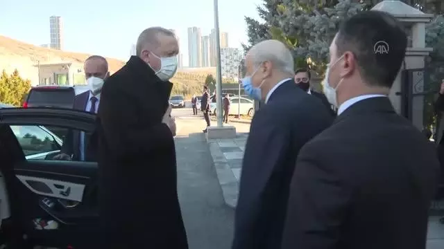 Cumhurbaşkanı Erdoğan'ın MHP Genel Başkanı Bahçeli'yi ziyareti sona erdi Cumhurbaşkanı Erdoğan'ın MHP Genel Başkanı Bahçeli'yi ziyareti sona erdi