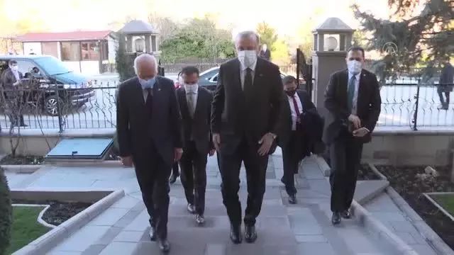 Cumhurbaşkanı Erdoğan'ın MHP Genel Başkanı Bahçeli'yi ziyareti sona erdi Cumhurbaşkanı Erdoğan'ın MHP Genel Başkanı Bahçeli'yi ziyareti sona erdi
