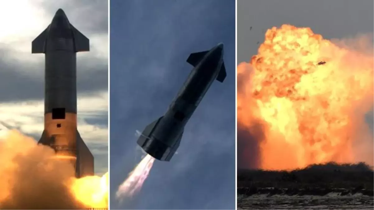 Elon Musk'ın keyfi kaçtı! Mars'a onlarca kişi taşıyacak uzay aracı Starship infilak etti