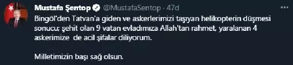 Helikopter kazası şehitleri için başsağlığı mesajları Helikopter kazası şehitleri için başsağlığı mesajları