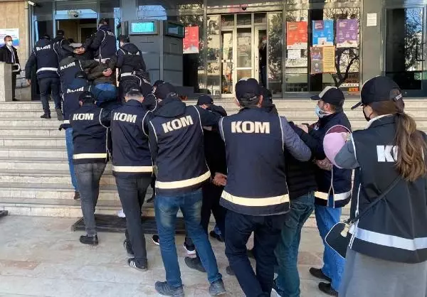 Malatya'da suç örgütü operasyonuna 15 tutuklama Malatya'da suç örgütü operasyonuna 15 tutuklama