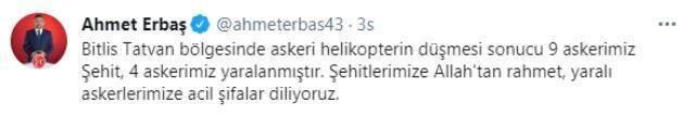 MHP'li Ahmet Erbaş, 11 şehidimiz için başsağlığı mesajı paylaştı! Acı gerçeği sonradan öğrendi MHP'li Ahmet Erbaş, 11 şehidimiz için başsağlığı mesajı paylaştı! Acı gerçeği sonradan öğrendi