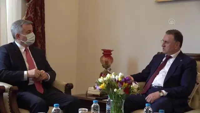 Moldova'nın Ankara Büyükelçisi Croitor'den Hatay Büyükşehir Belediyesi Başkanı Şavaş'a ziyaret Moldova'nın Ankara Büyükelçisi Croitor'den Hatay Büyükşehir Belediyesi Başkanı Şavaş'a ziyaret