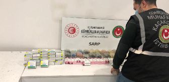Sarp Sınır Kapısı'nda 498 kutu kaçak ilaç ele geçirildi