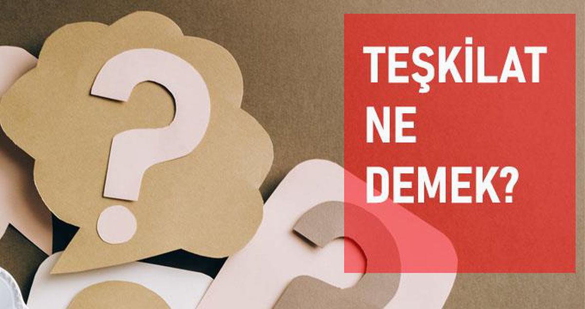 Teşkilat ne demek? Teşkilat anlamı ne?