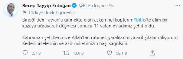 Bitlis'teki helikopter kazasında şehit olan 11 askerimizin naaşı Elazığ'a getirildi